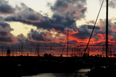 Sunrise at Racine Marina